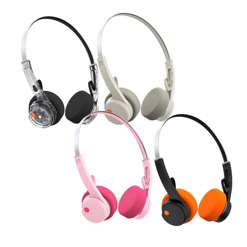 MONDO by Defunc Freestyle Headphones Beige – Cuffie Wireless On-Ear Retro Bluetooth