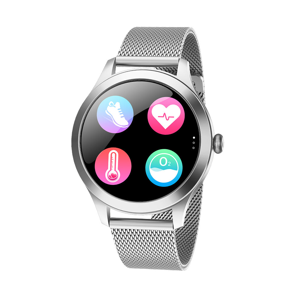 MAXCOM FW42 SR Silver Smartwatch – Acciaio Inox, 70+ Sport e Monitoraggio Completo