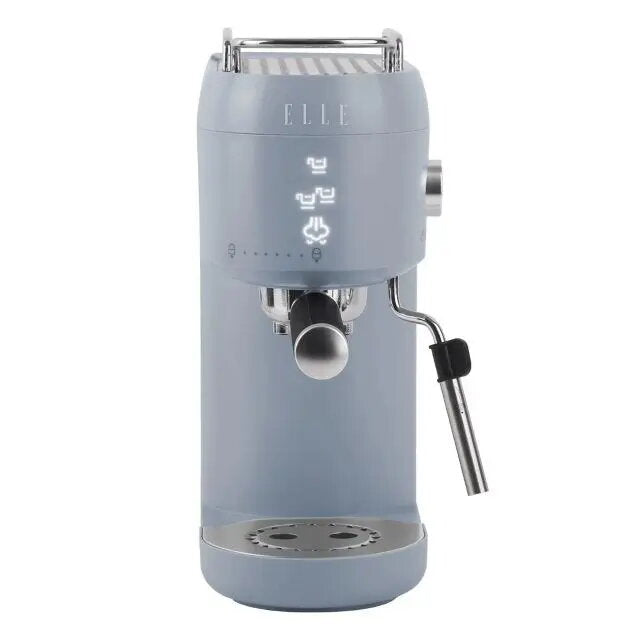 ELLE Panache Espresso Maker Blu – Macchina per Caffè Espresso con Touch Control e Sistema Latte
