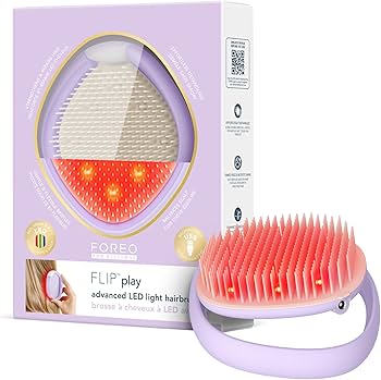 FOREO FLIP™ Play Lilac – Spazzola Districante con LED per Cute e Capelli