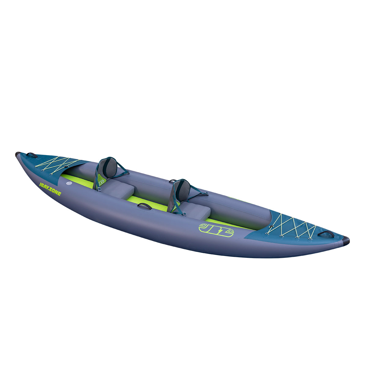 Kayak Canoa Gonfiabile Biposto JBAY.ZONE NEON