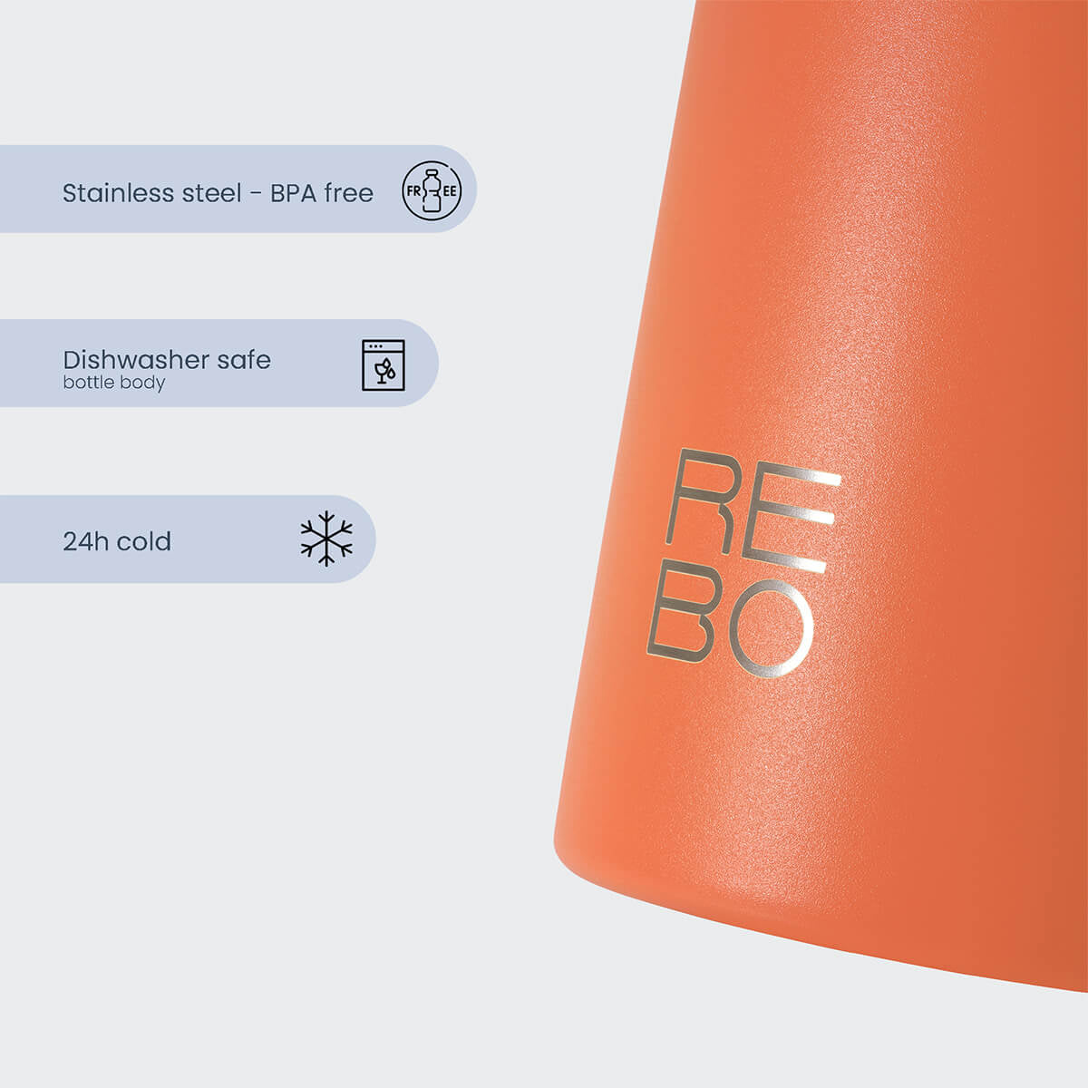 REBO Smart Bottle Arancione Corallo