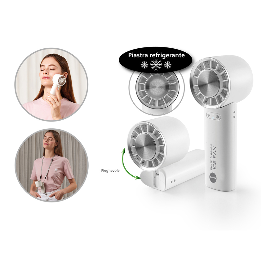 MACOM ICE FAN – Mini Ventilatore Portatile con Funzione Refrigerante