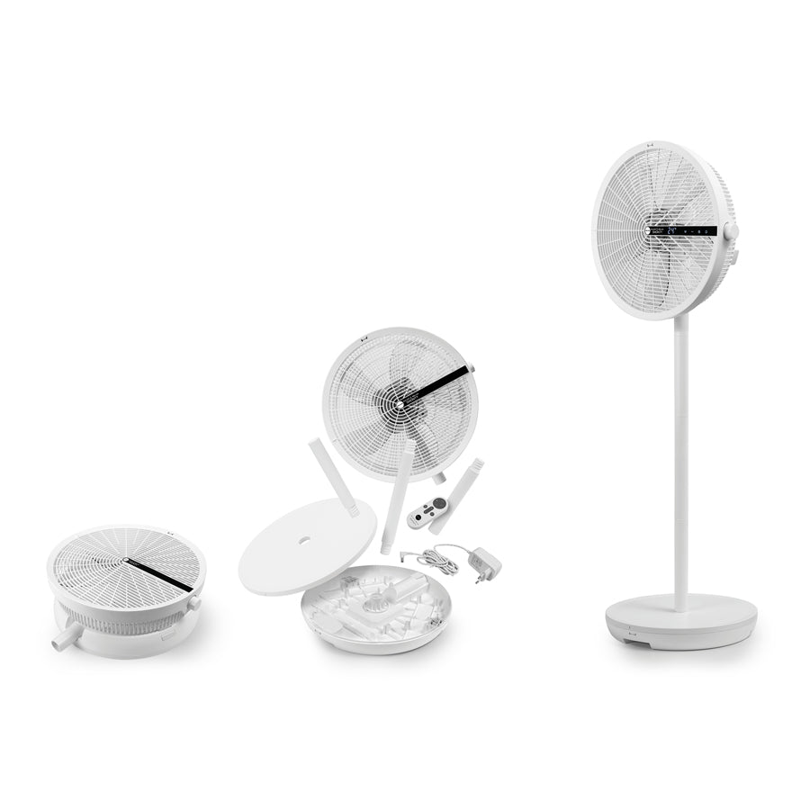 MACOM SMONTY Art. 983 – Ventilatore Smontabile Salvaspazio con Motore DC Silenzioso