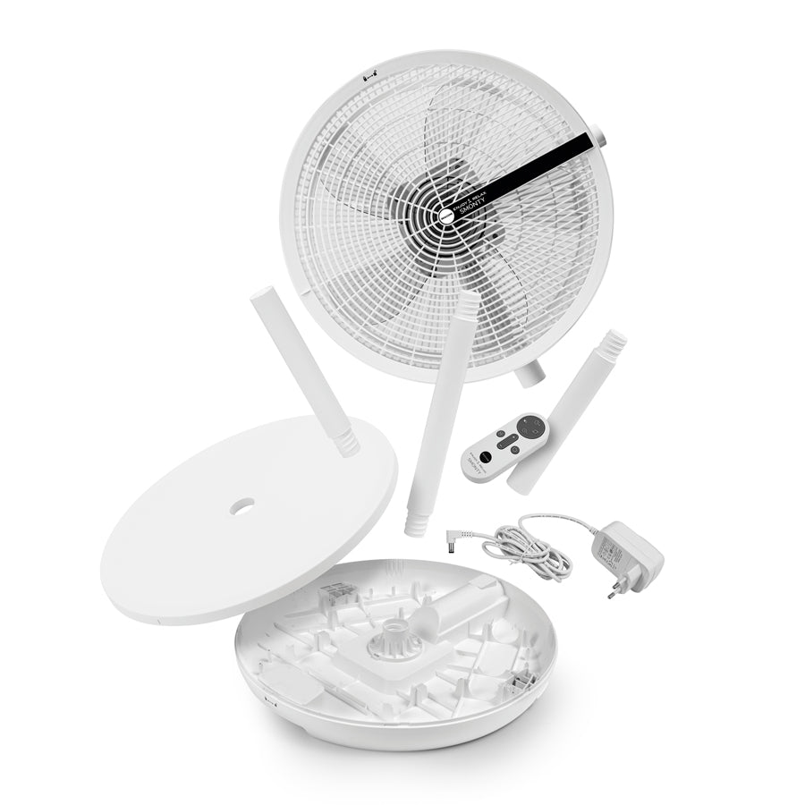 MACOM SMONTY Art. 983 – Ventilatore Smontabile Salvaspazio con Motore DC Silenzioso