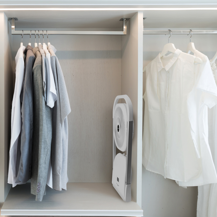 MACOM SLIMMY – Ventilatore Pieghevole Salvaspazio con 9 Velocità