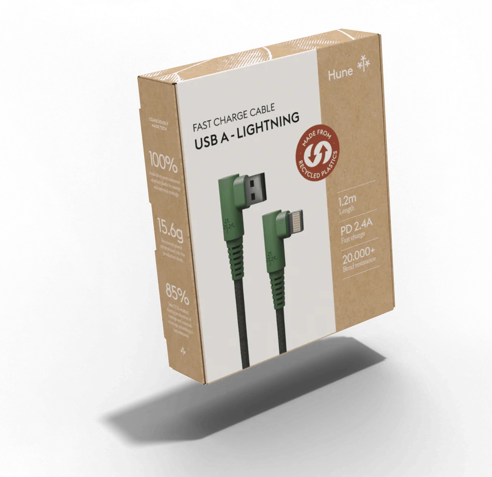 HUNE HIEDRA AL – Cavo USB-C a Lightning in Alluminio Riciclato