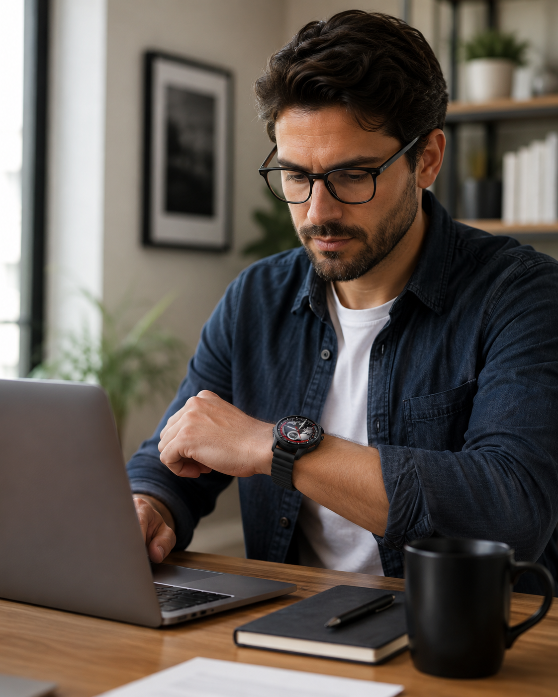 KSIX Horizon – Smartwatch con GPS, Display AMOLED 1,43", Bussola Digitale e Funzioni AI