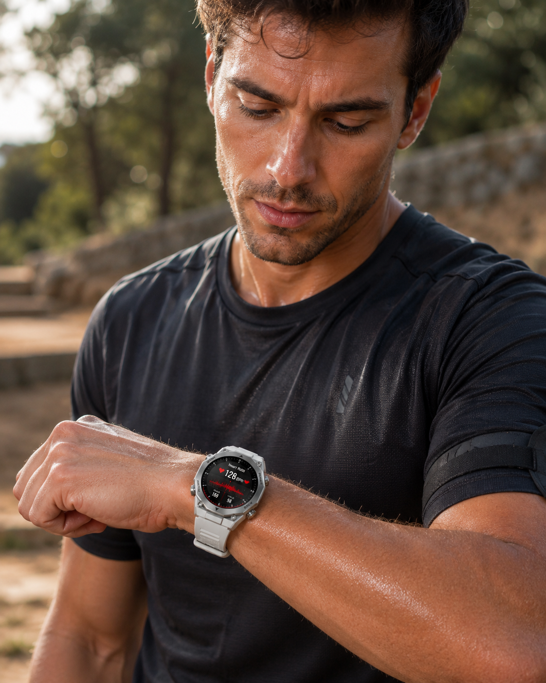 KSIX Titanium Silver – Smartwatch AMOLED 1,43" con 2 Cinturini, Chiamate Bluetooth e IP67