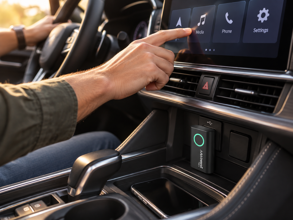 AAWireless TWO+ – Adattatore Wireless per Android Auto e Apple CarPlay