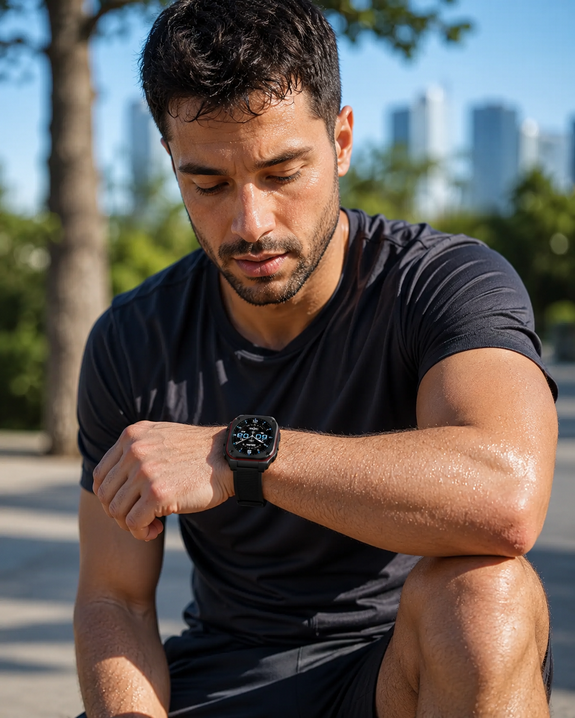 KSIX Zenthium Nero – Smartwatch AMOLED 1,32" con Chiamate Bluetooth, IP68 e Autonomia fino a 7 Giorni