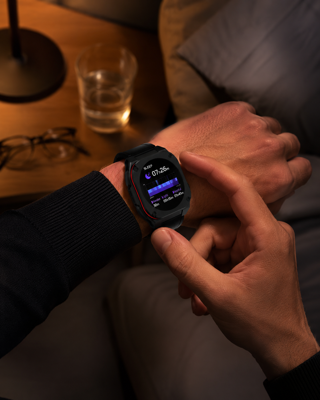 KSIX Zenthium Nero – Smartwatch AMOLED 1,32" con Chiamate Bluetooth, IP68 e Autonomia fino a 7 Giorni