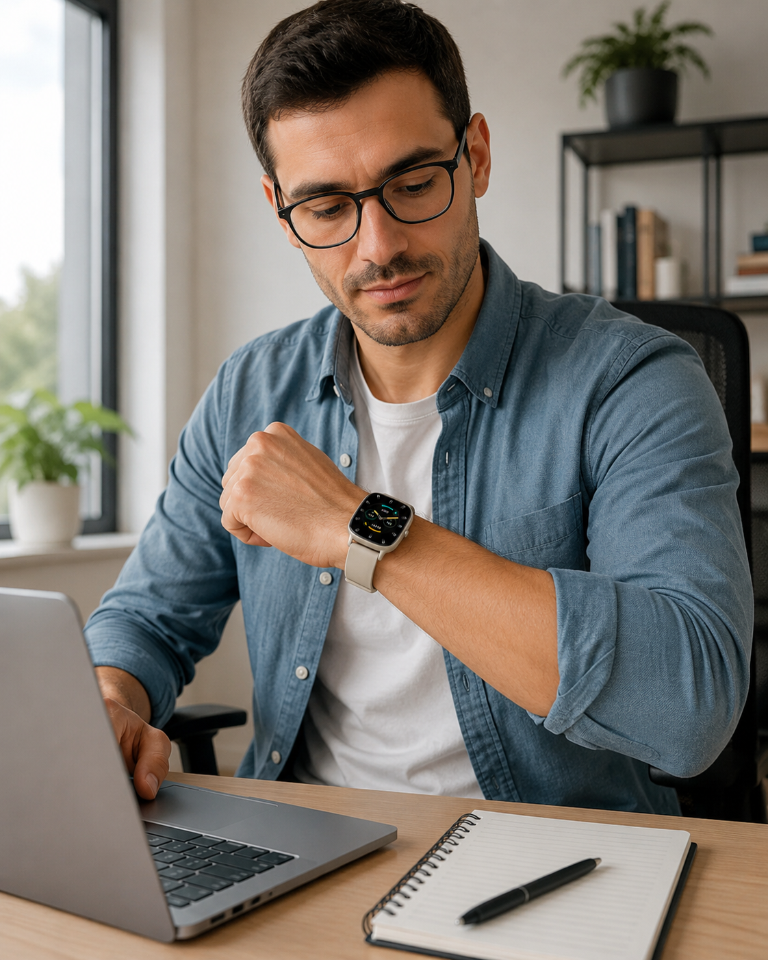 KSIX Pulse Beige – Smartwatch TFT 1,83" con Chiamate Bluetooth, oltre 100 Modalità Sport e IP68