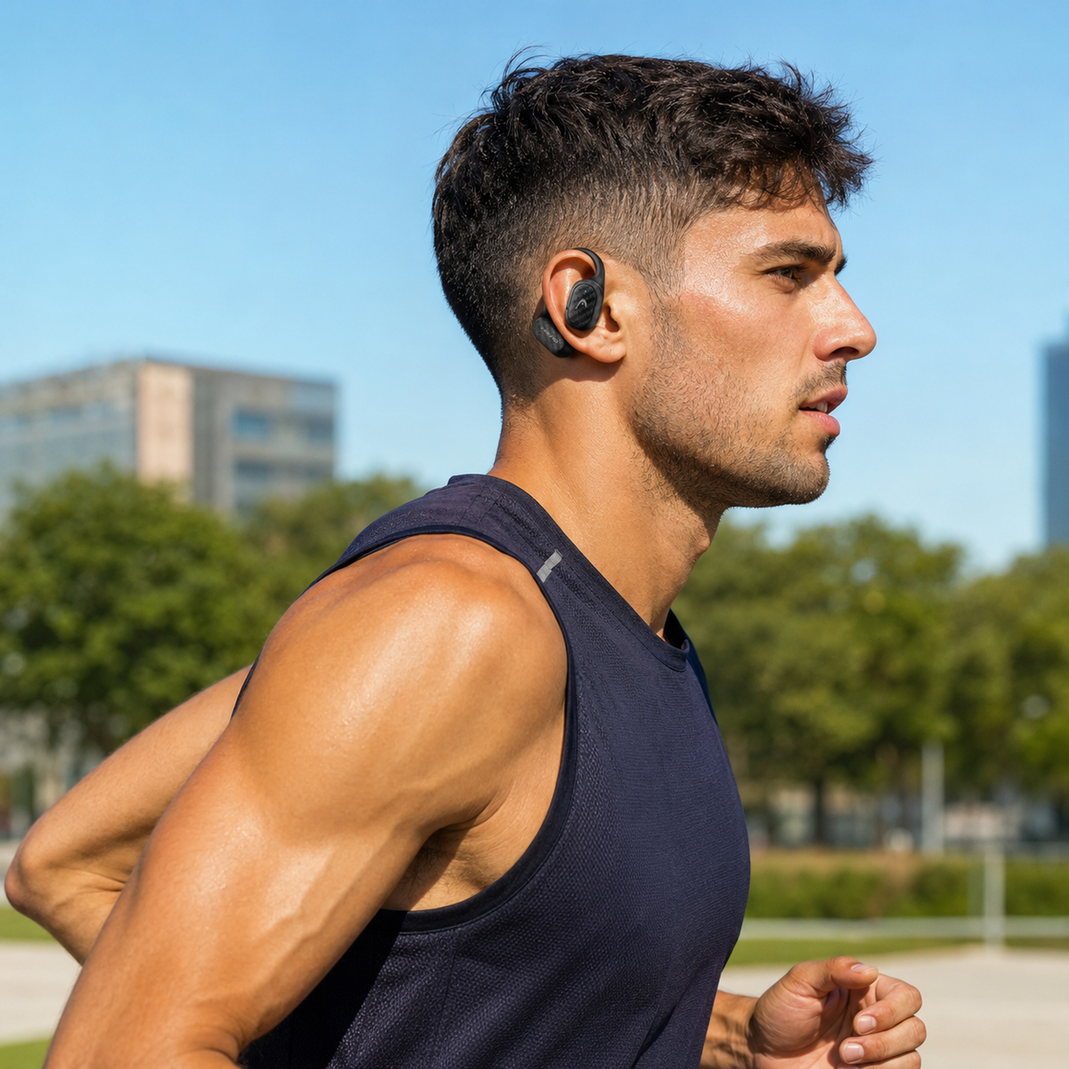 HEAD Open Ear HDTW02 – Auricolari Wireless Open-Ear IPX4 con 30 Ore di Autonomia e Controllo Touch