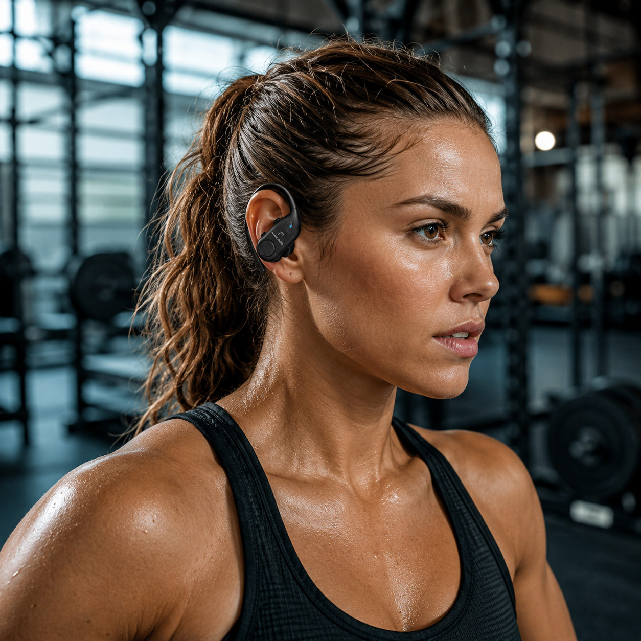 HEAD Flex Hooks HDTW03 – Auricolari Wireless Sportivi con Gancio, IPX7 e 40 Ore di Autonomia