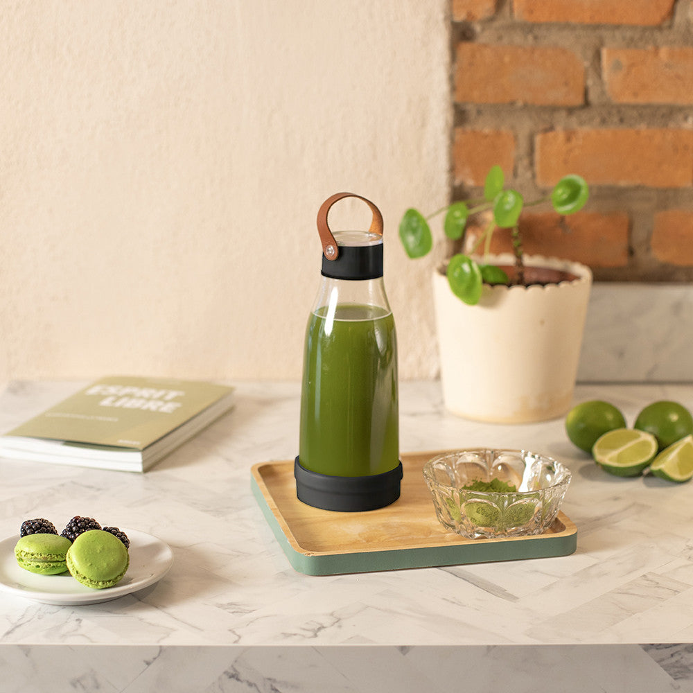 Delta Portable Blender Black– Frullatore Portatile Ricaricabile USB con Bottiglia To-Go