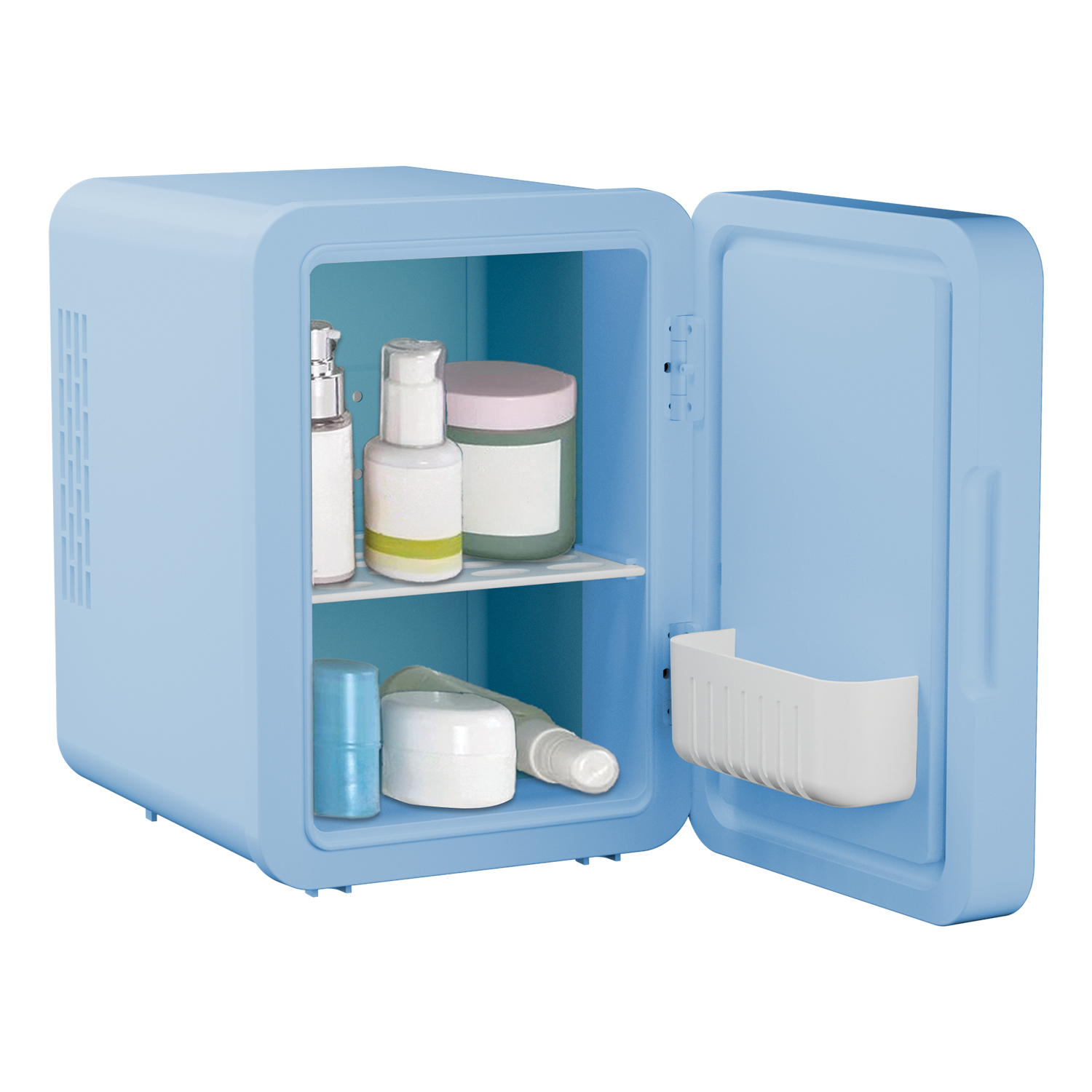 ELLE Cosmetic Cooler con Specchio LED 4L – Mini Frigo Beauty per Skincare e Cosmetici