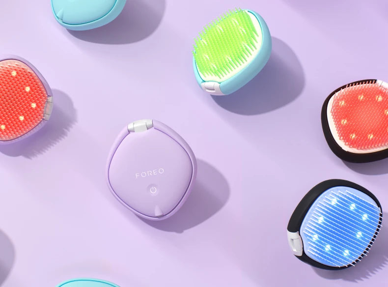 FOREO FLIP™ Play Lilac – Spazzola Districante con LED per Cute e Capelli