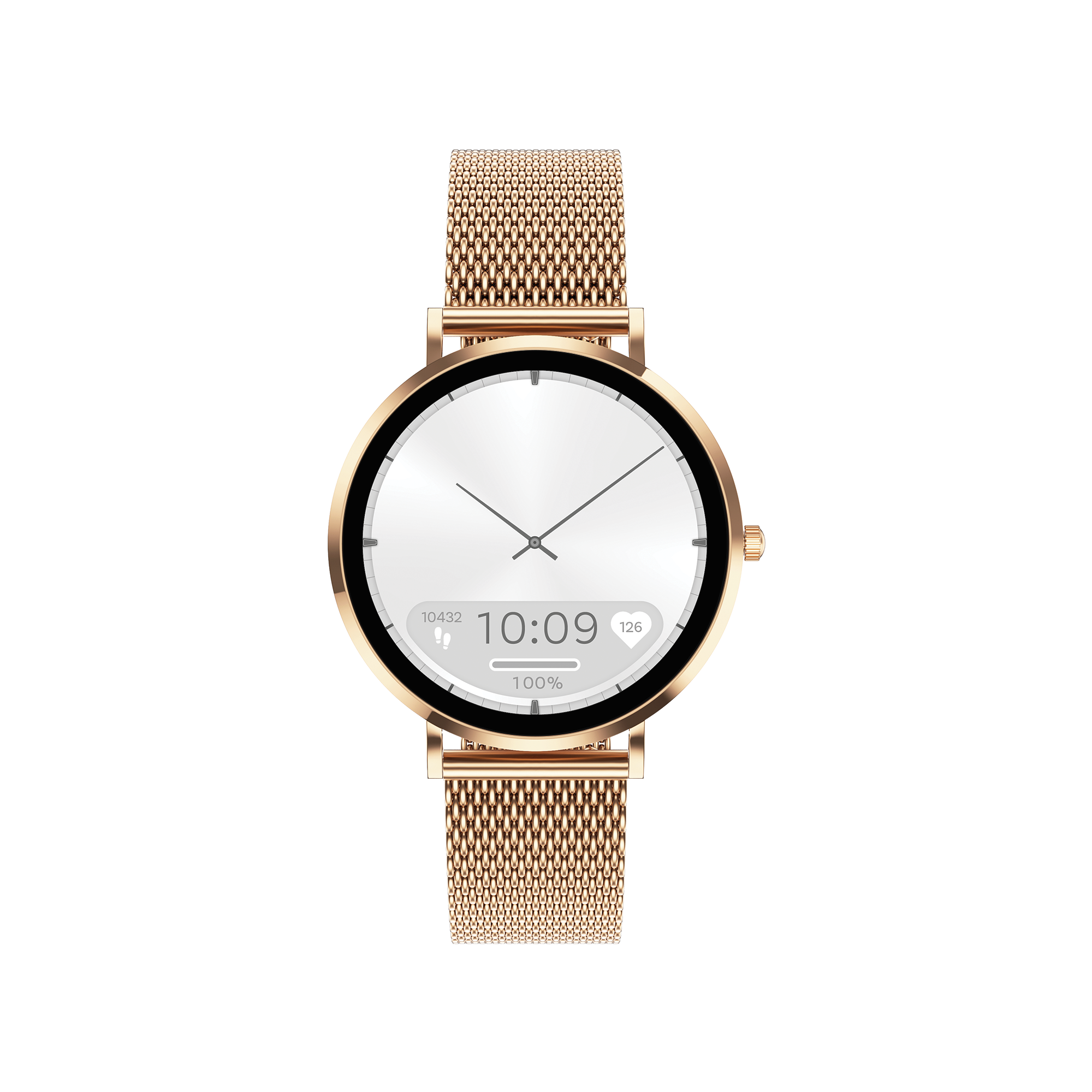 MAXCOM FW28 Selen Mini Pink Gold Smartwatch – AMOLED Compatto con Chiamate e Monitoraggio Salute