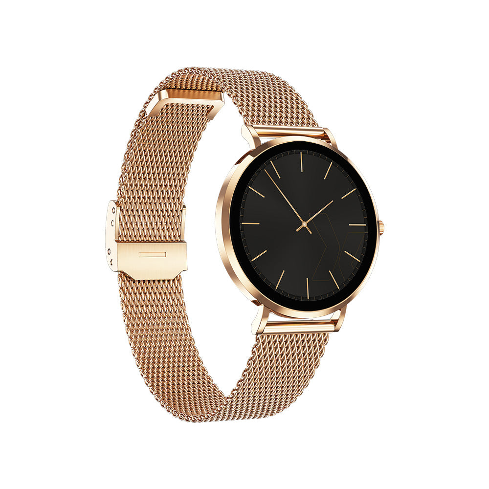 MAXCOM FW28 Selen Mini Pink Gold Smartwatch – AMOLED Compatto con Chiamate e Monitoraggio Salute