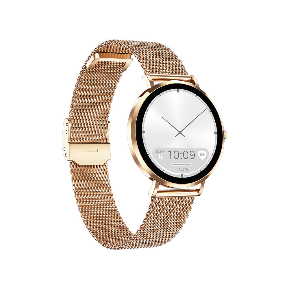 MAXCOM FW28 Selen Mini Pink Gold Smartwatch – AMOLED Compatto con Chiamate e Monitoraggio Salute