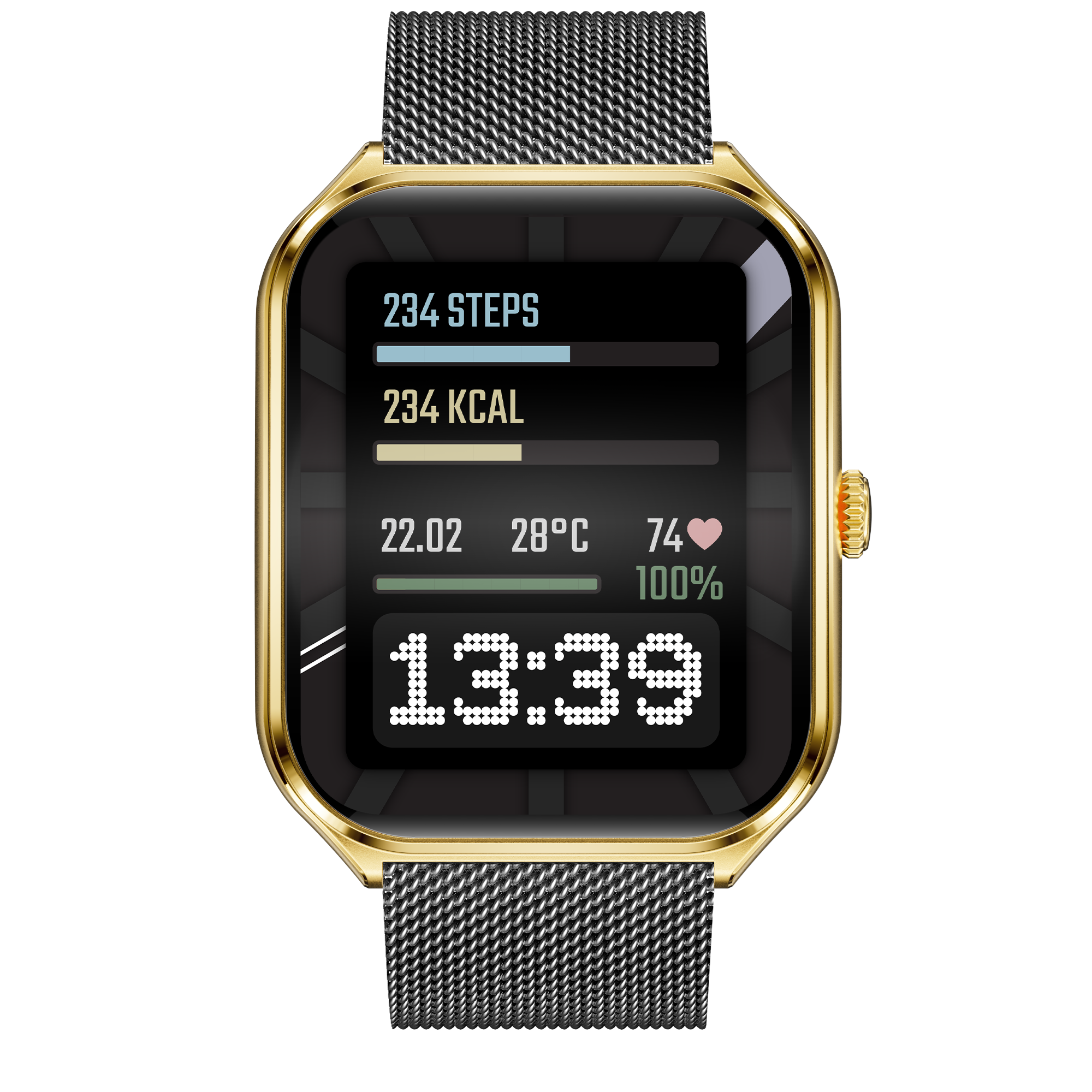 MAXCOM FW74 Aurum Slim Gold – Smartwatch AMOLED Ultra Slim con Chiamate Bluetooth