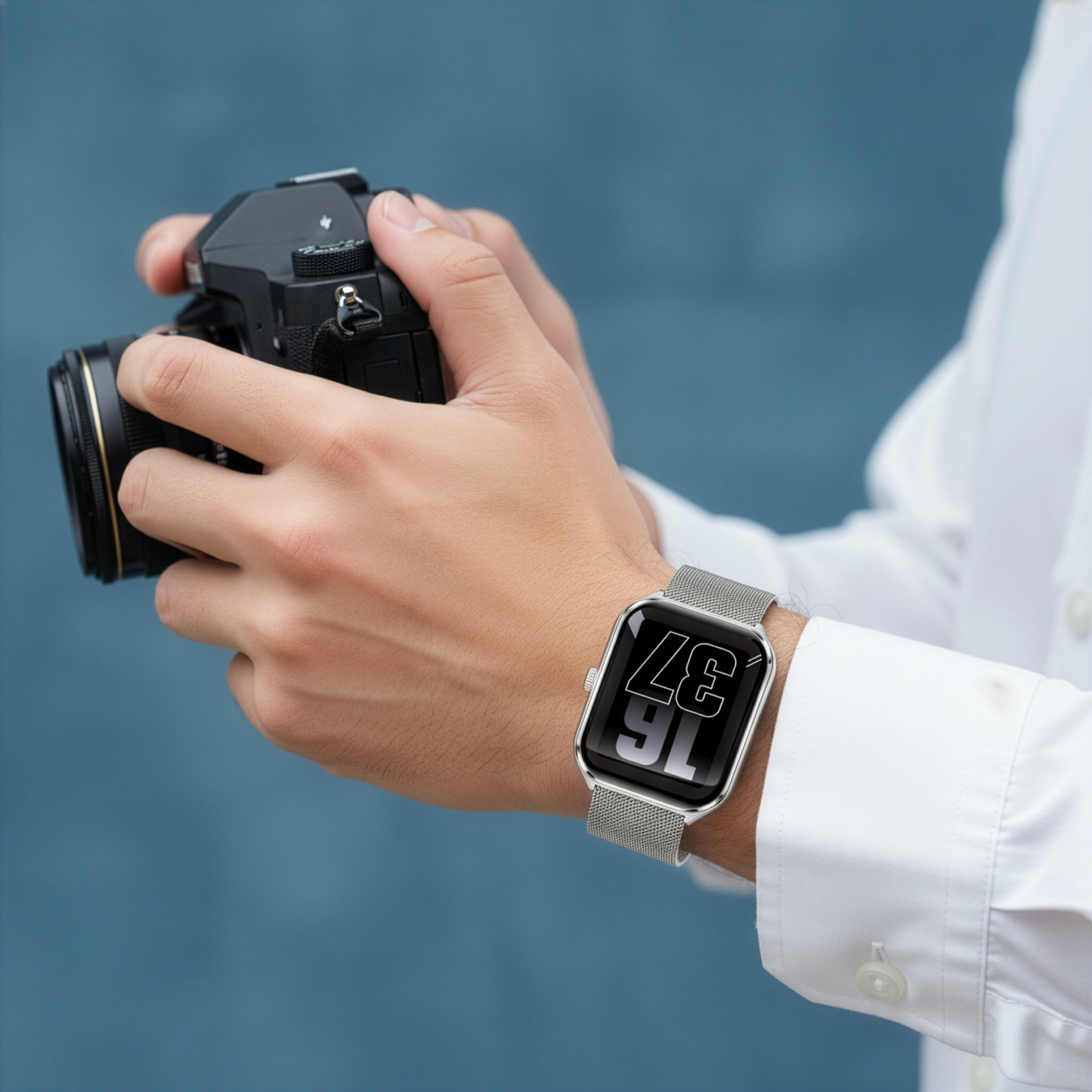 MAXCOM FW74 Aurum Slim Silver – Smartwatch AMOLED Ultra Slim con Chiamate Bluetooth