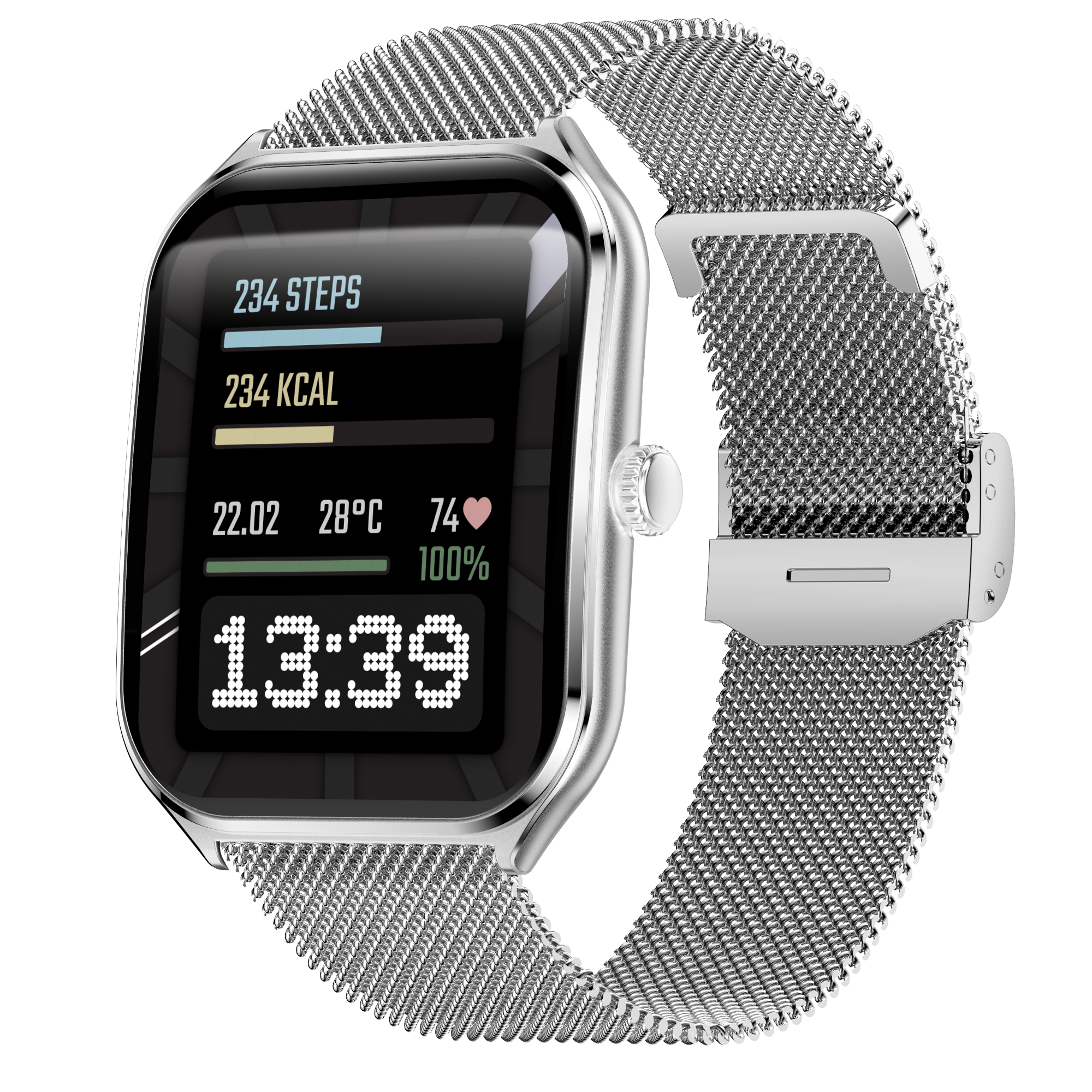 MAXCOM FW74 Aurum Slim Silver – Smartwatch AMOLED Ultra Slim con Chiamate Bluetooth