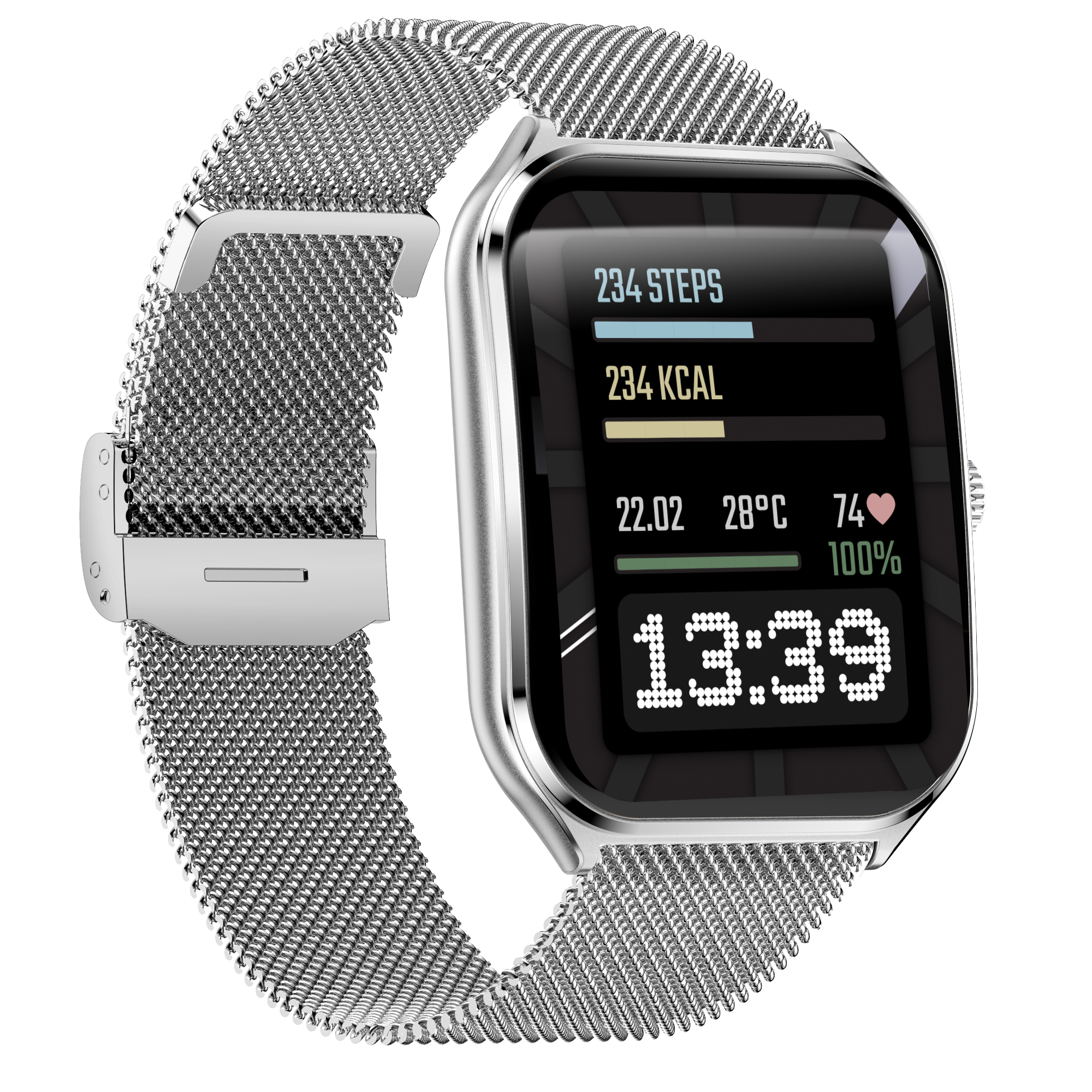 MAXCOM FW74 Aurum Slim Silver – Smartwatch AMOLED Ultra Slim con Chiamate Bluetooth