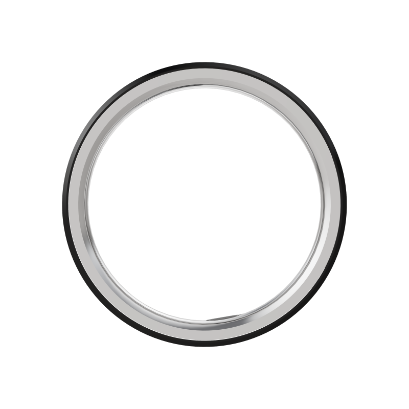 MAXCOM mRing MR200 Nero in Ceramica – Smart Ring per Salute, Sonno e Attività Quotidiana