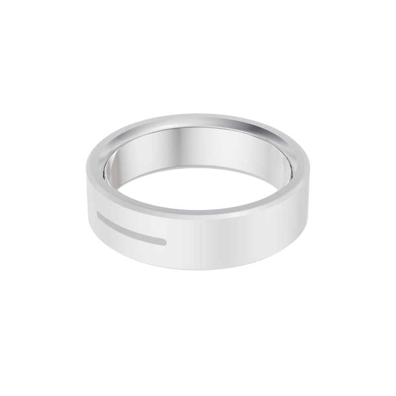 MAXCOM mRing MR200 Bianco in Ceramica – Smart Ring per Salute, Sonno e Fitness Quotidiano