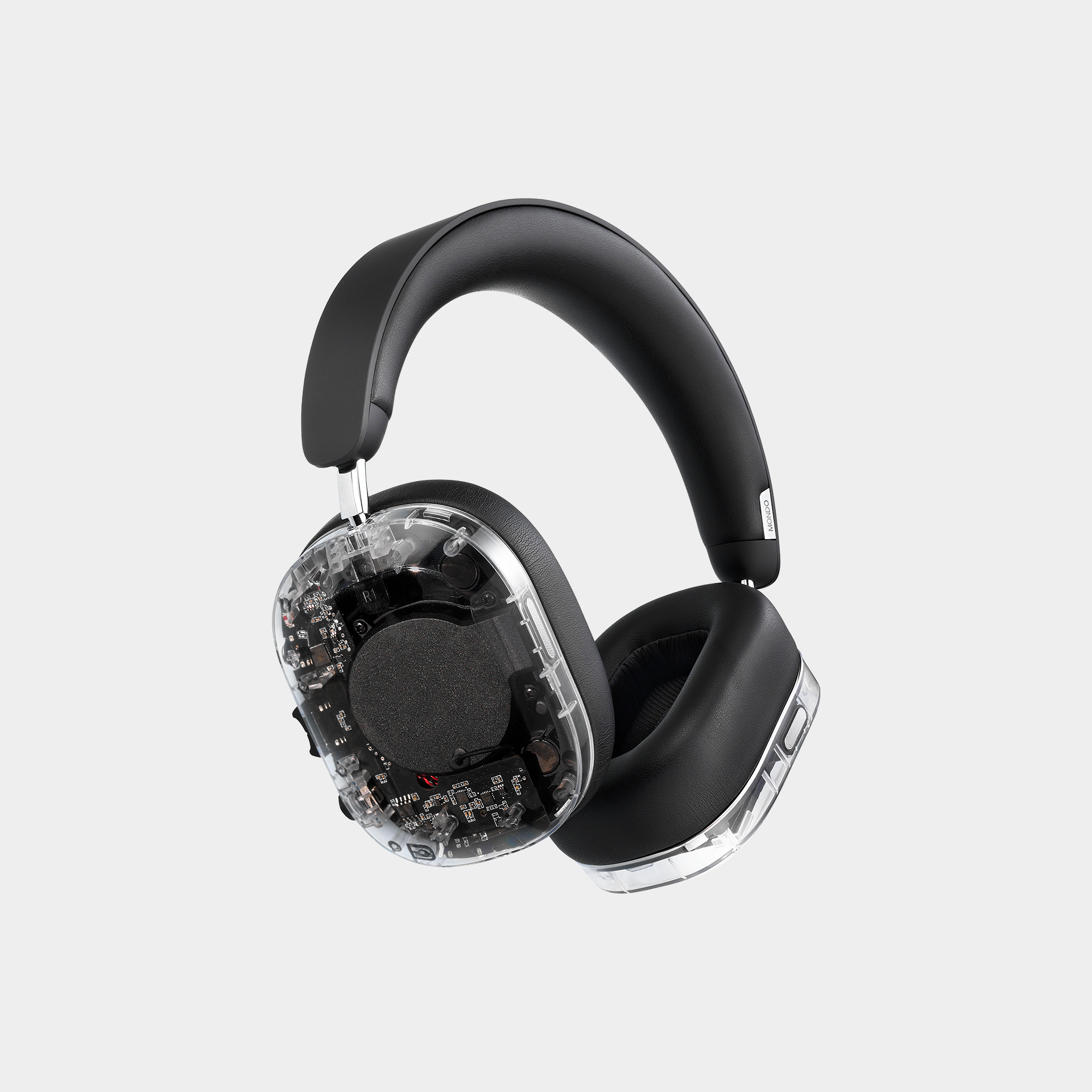 MONDO by Defunc ANC Headphones Transparent – Cuffie Over-Ear Wireless con Active Noise Cancelling