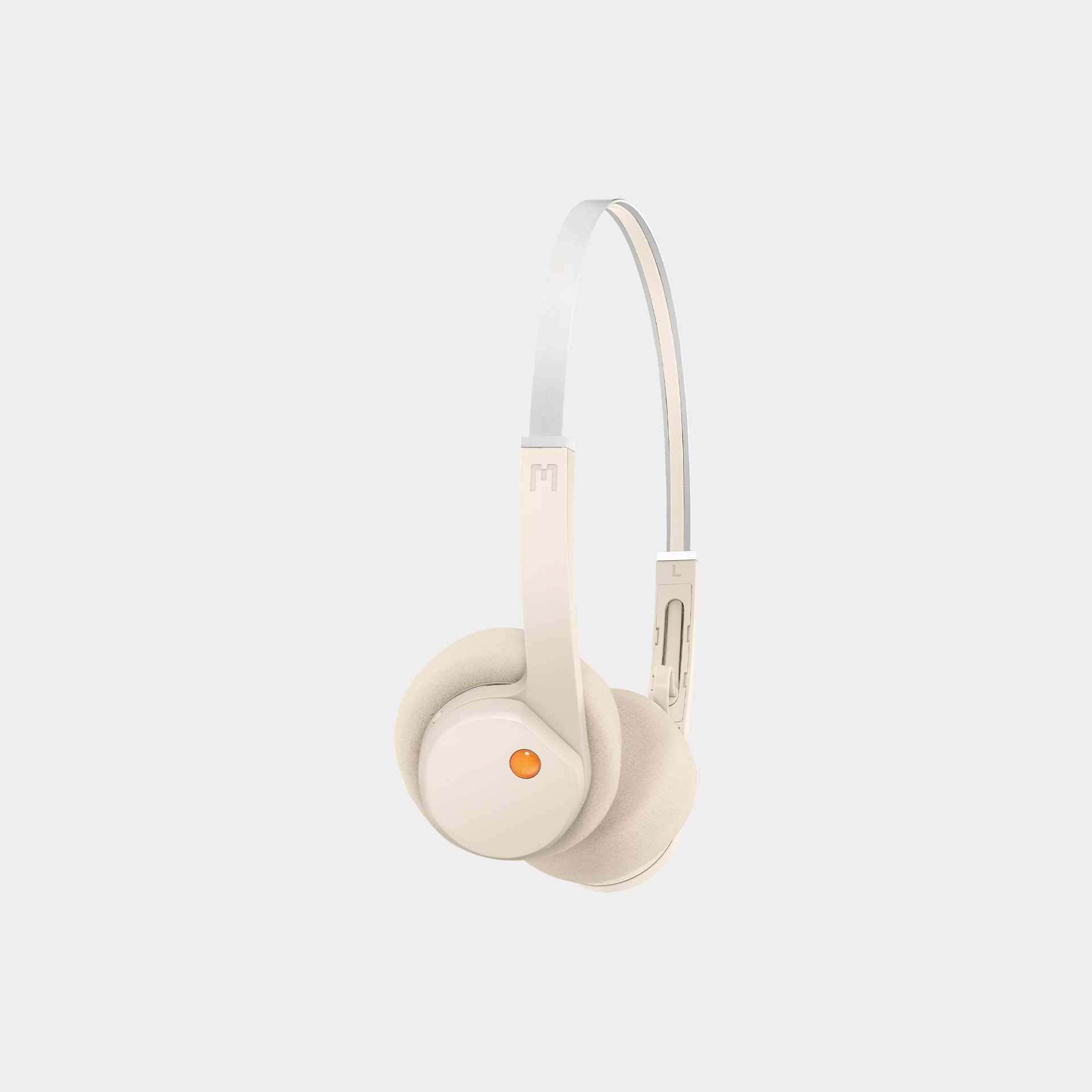 MONDO by Defunc Freestyle Headphones Beige – Cuffie Wireless On-Ear Retro Bluetooth