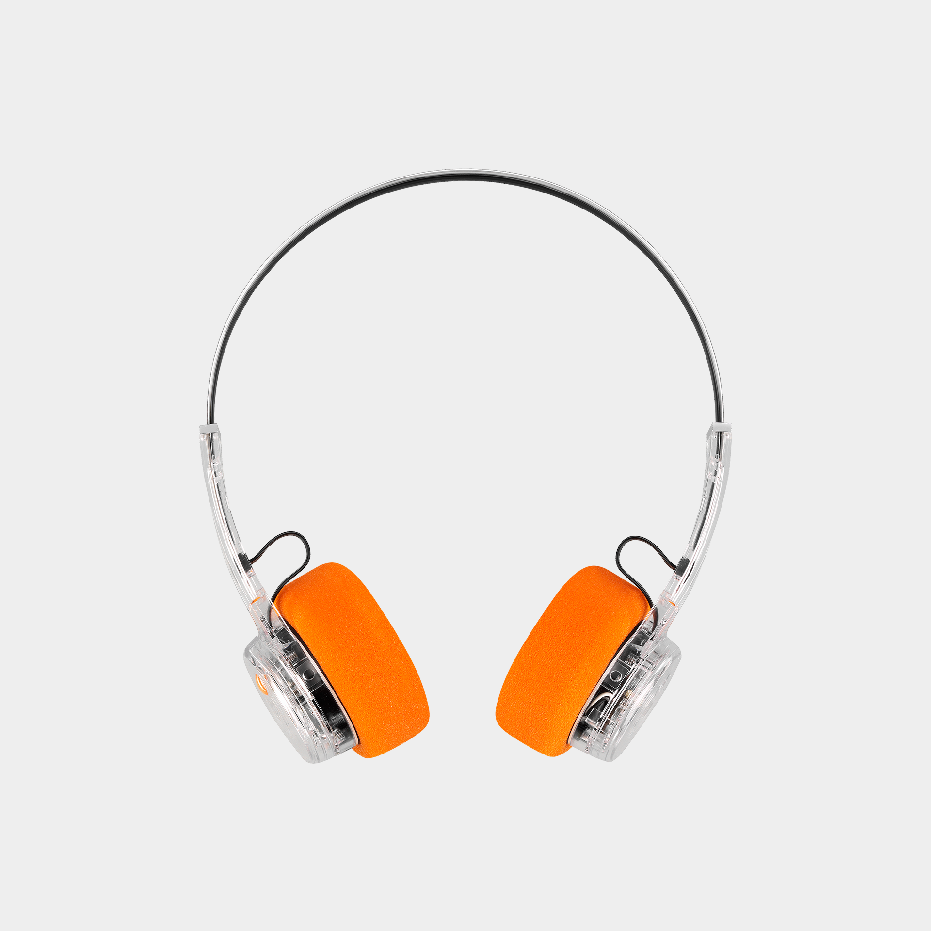 MONDO by Defunc Freestyle Headphones Transparent – Cuffie Wireless On-Ear Retro Bluetooth