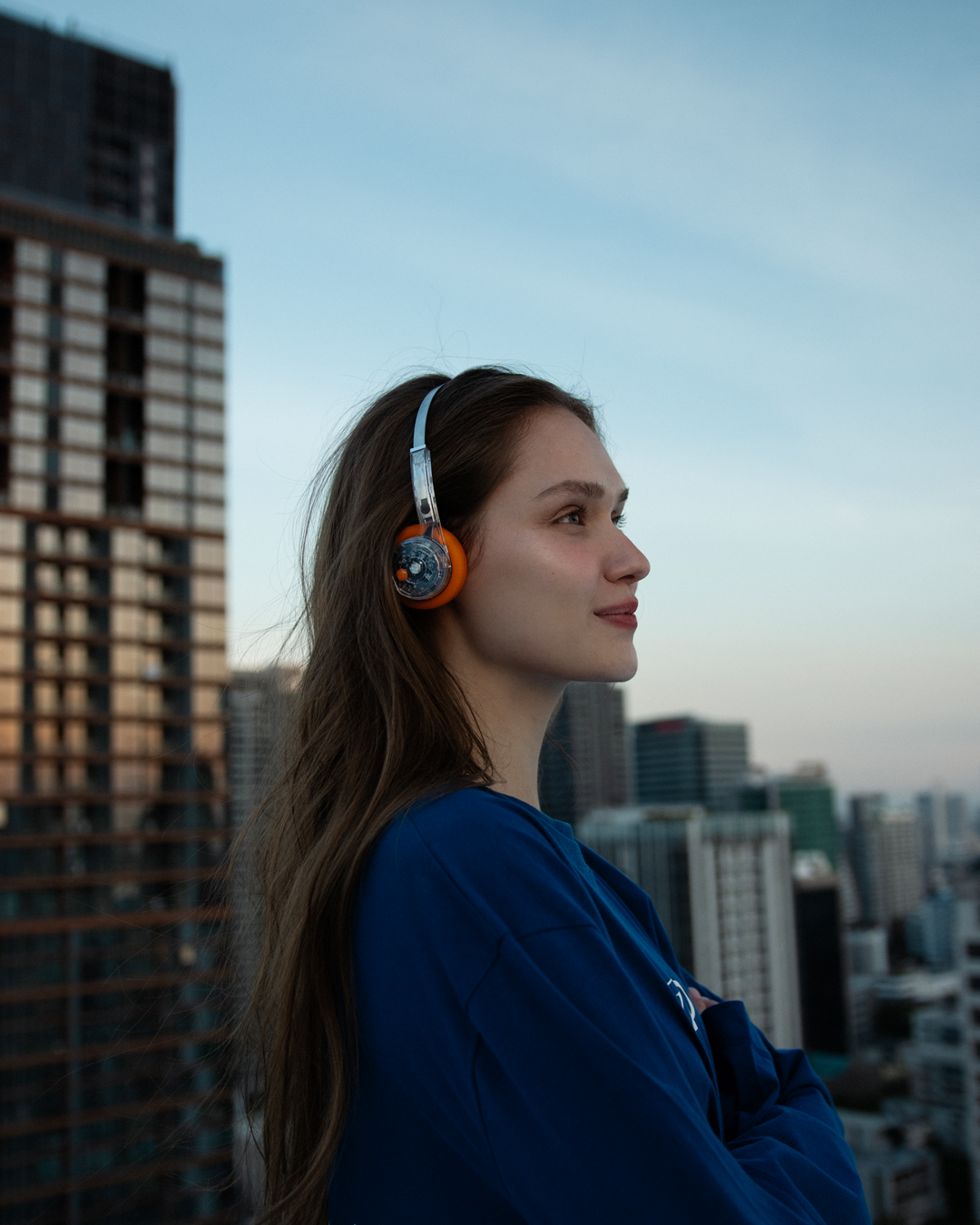 MONDO by Defunc Freestyle Headphones Transparent – Cuffie Wireless On-Ear Retro Bluetooth