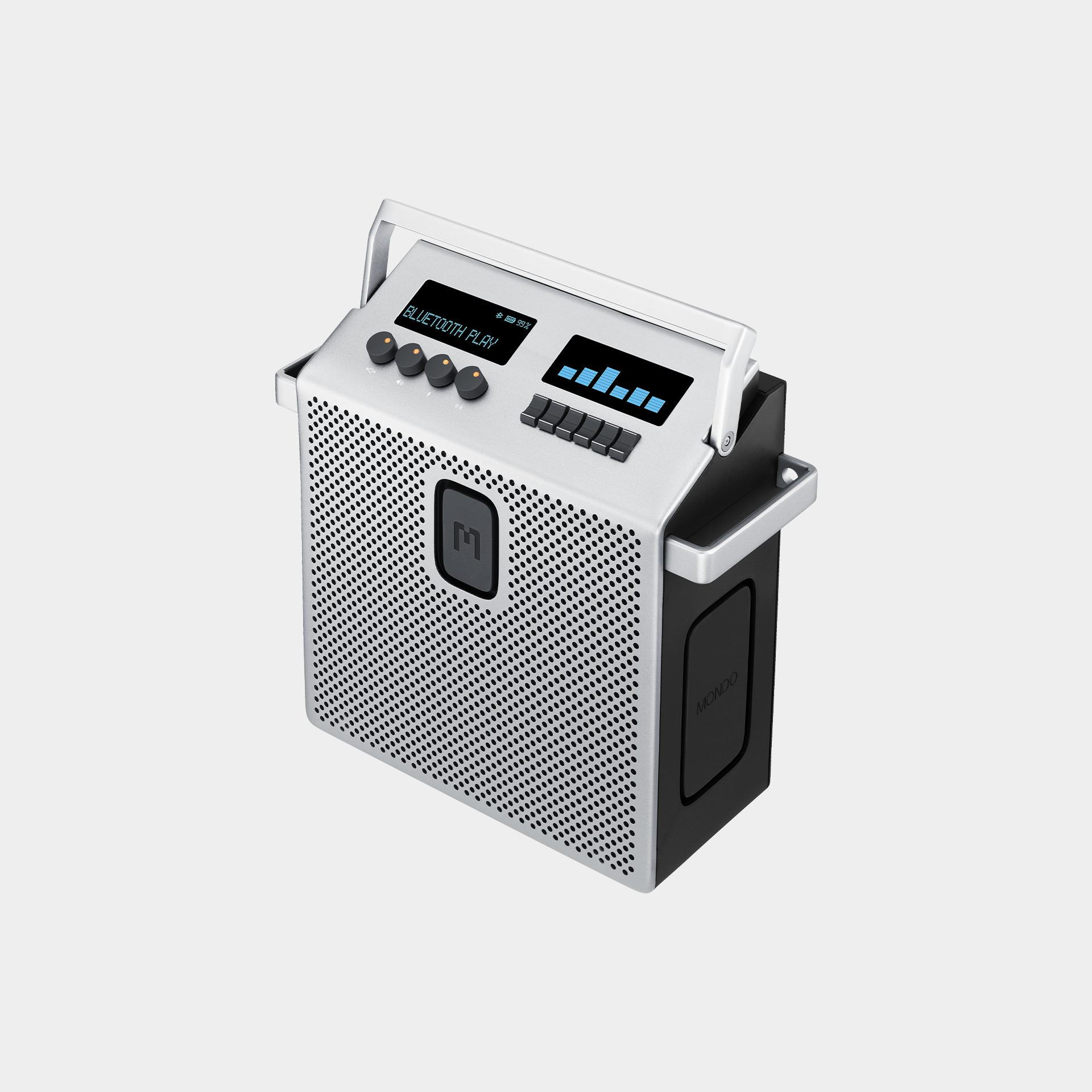 MONDO by Defunc BT Speaker Medium Grey – Speaker Bluetooth Wireless Metal Grey