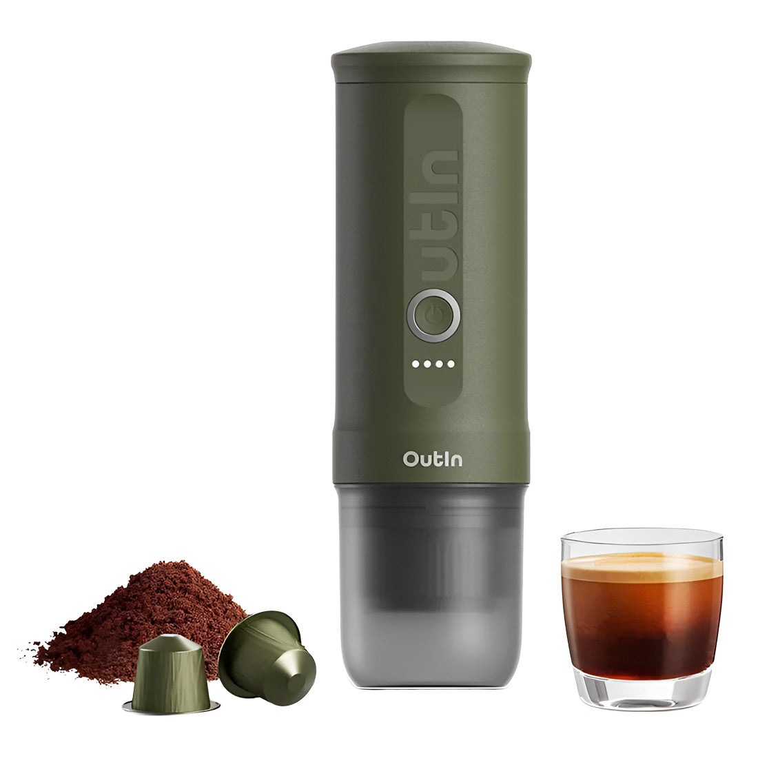 OutIn Nano – Macchina da Caffè Espresso Portatile Elettrica con Riscaldamento
