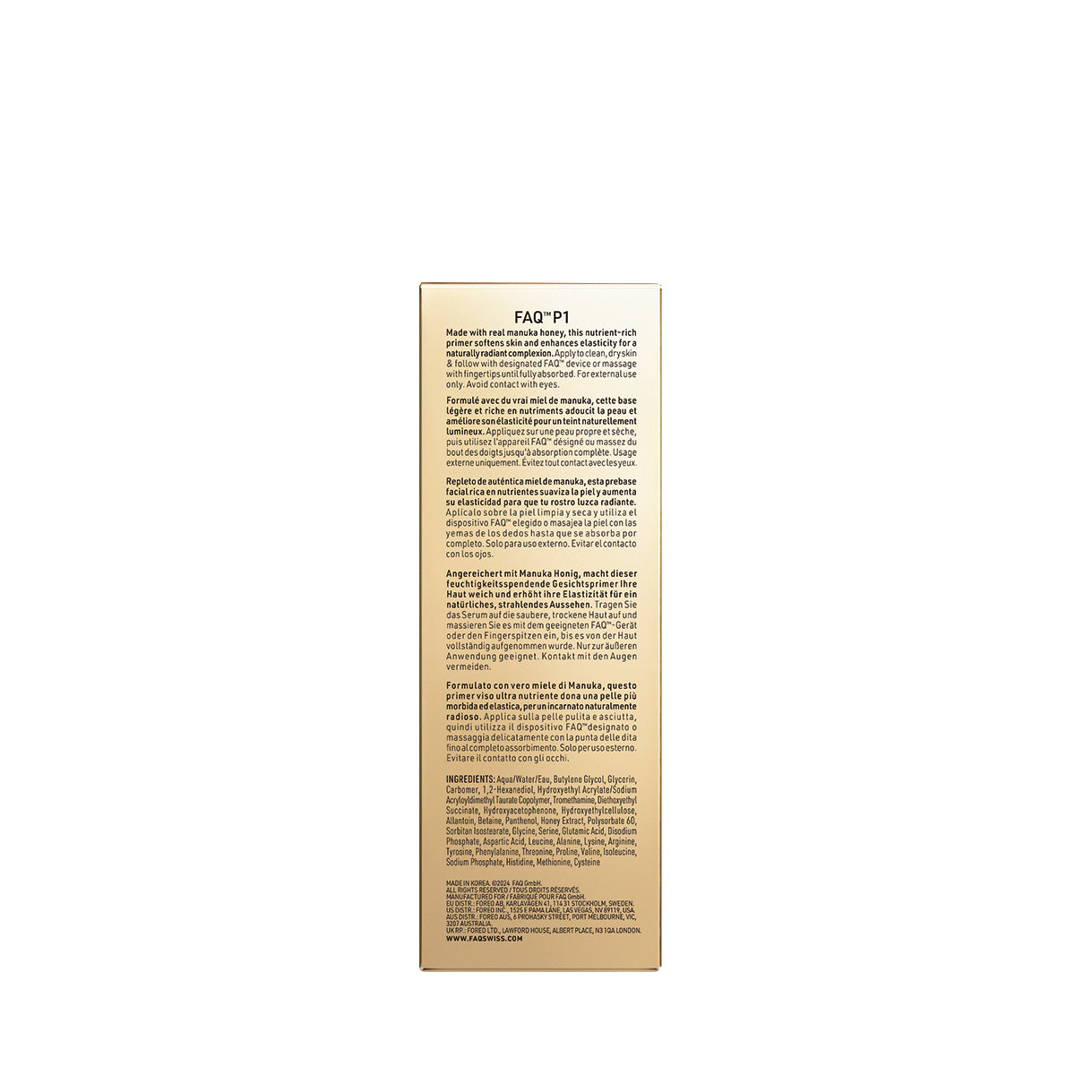 FAQ™ P1 Manuka Honey Primer