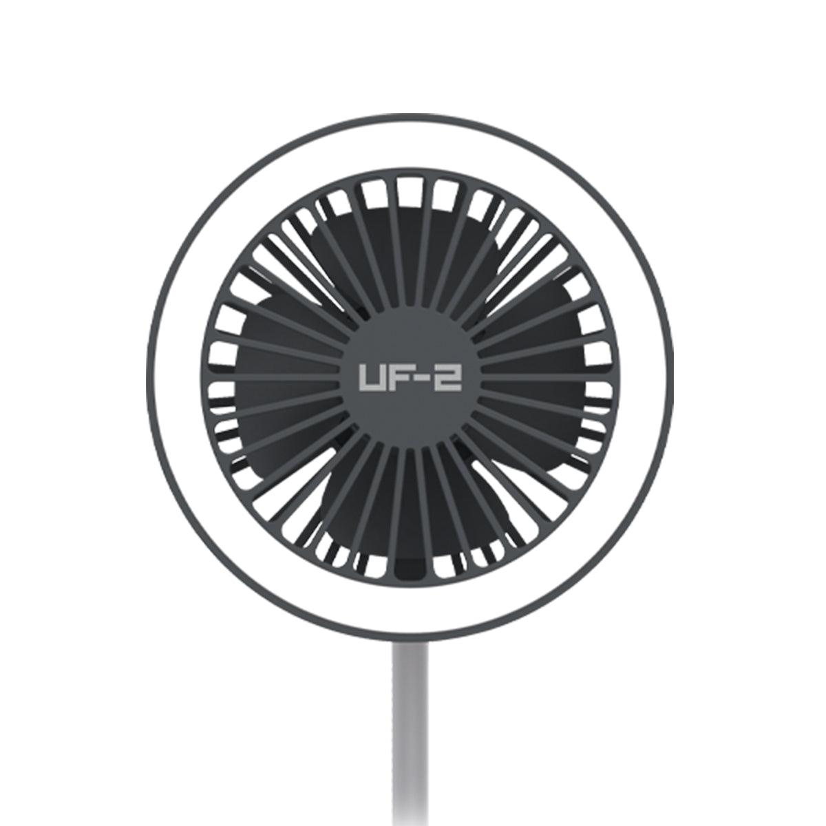 Veho UF-2 USB 3-in-1 Desktop Fan, Smartphone Charger & LED Lamp