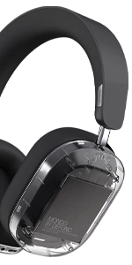 MONDO by Defunc ANC Headphones Transparent – Cuffie Over-Ear Wireless con Active Noise Cancelling