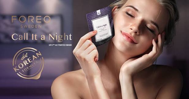 FOREO Call It A Night – Maschera Viso Nutriente e Rivitalizzante per UFO™ (Confezione da 7)