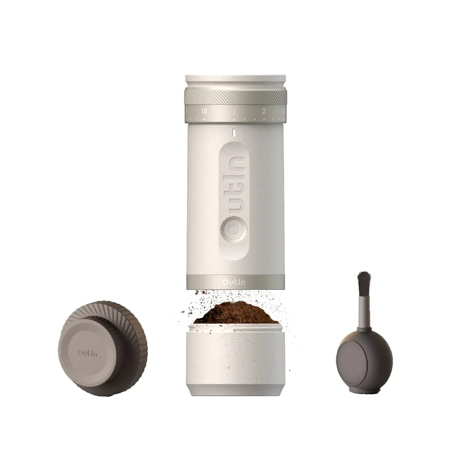 Outin Fino Coffee Grinder Sandstone White
