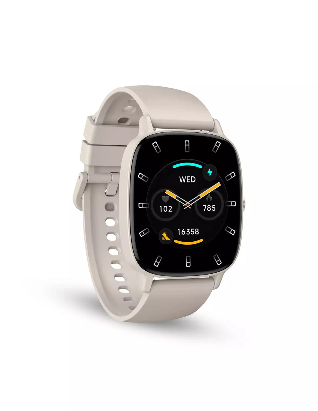 KSIX Pulse Beige – Smartwatch TFT 1,83" con Chiamate Bluetooth, oltre 100 Modalità Sport e IP68