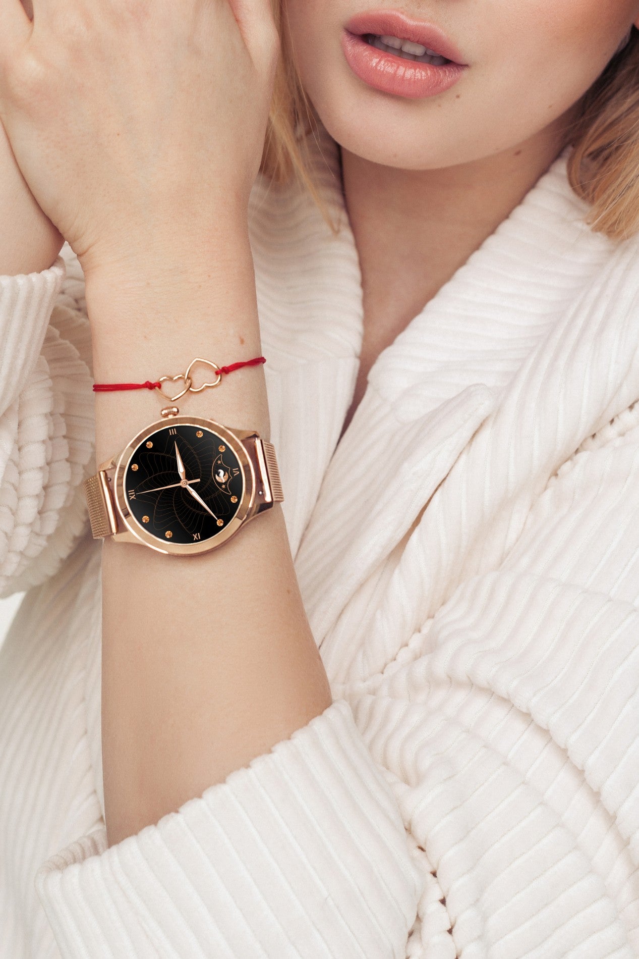 MAXCOM FW42 SR Gold Smartwatch – Eleganza in Acciaio e Funzioni Smart Complete