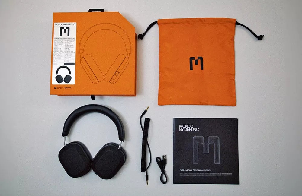MONDO by Defunc ANC Headphones Black – Cuffie Over-Ear Wireless con Active Noise Cancelling