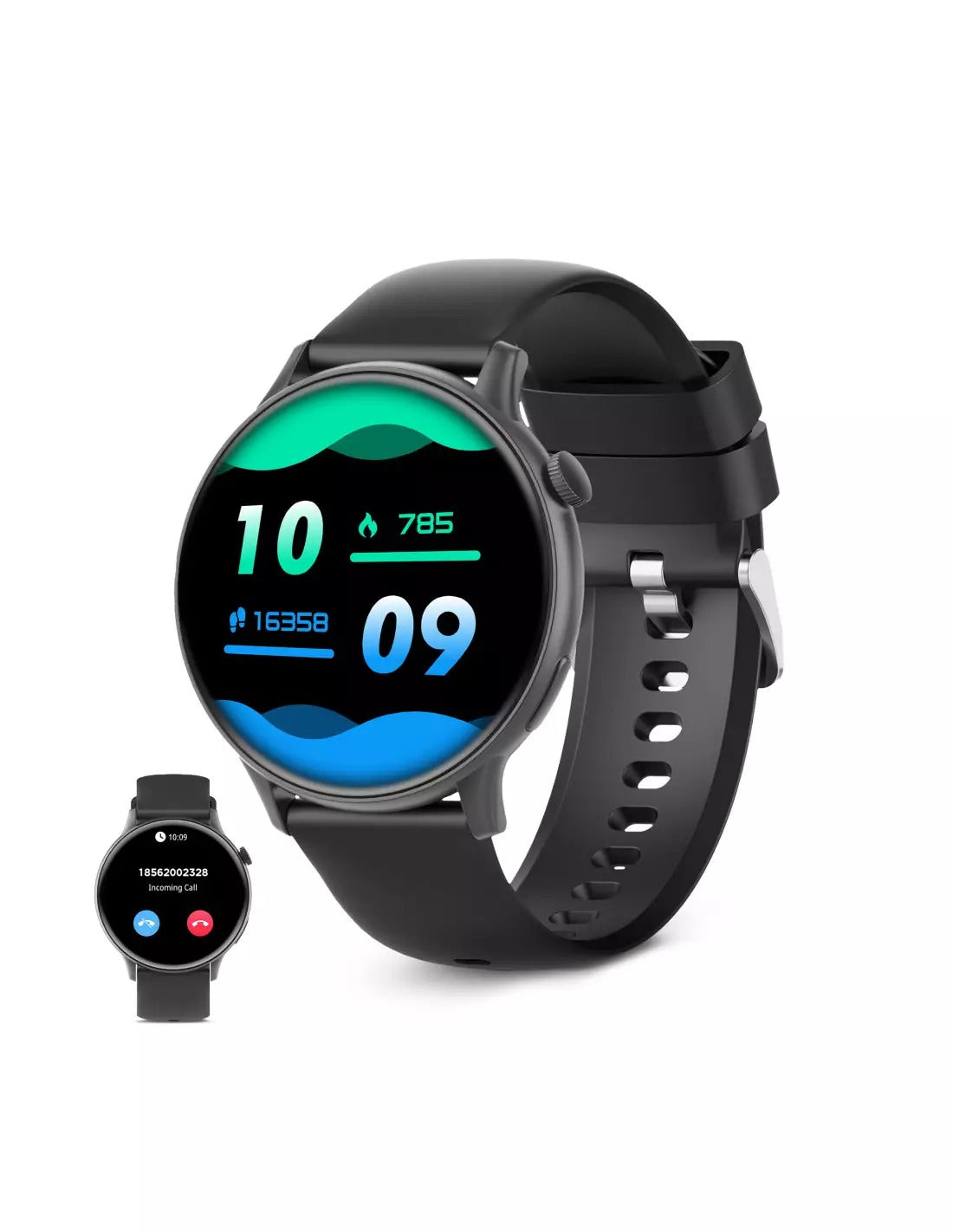 KSIX Core 2 Nero – Smartwatch AMOLED 1,43" con Chiamate Bluetooth, Assistente Vocale e IP67