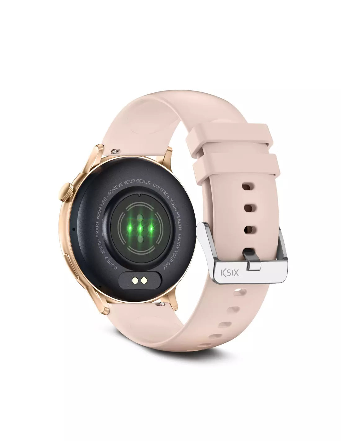 KSIX Core 2 Rosa – Smartwatch AMOLED 1,43" con Chiamate Bluetooth, Assistente Vocale e IP67