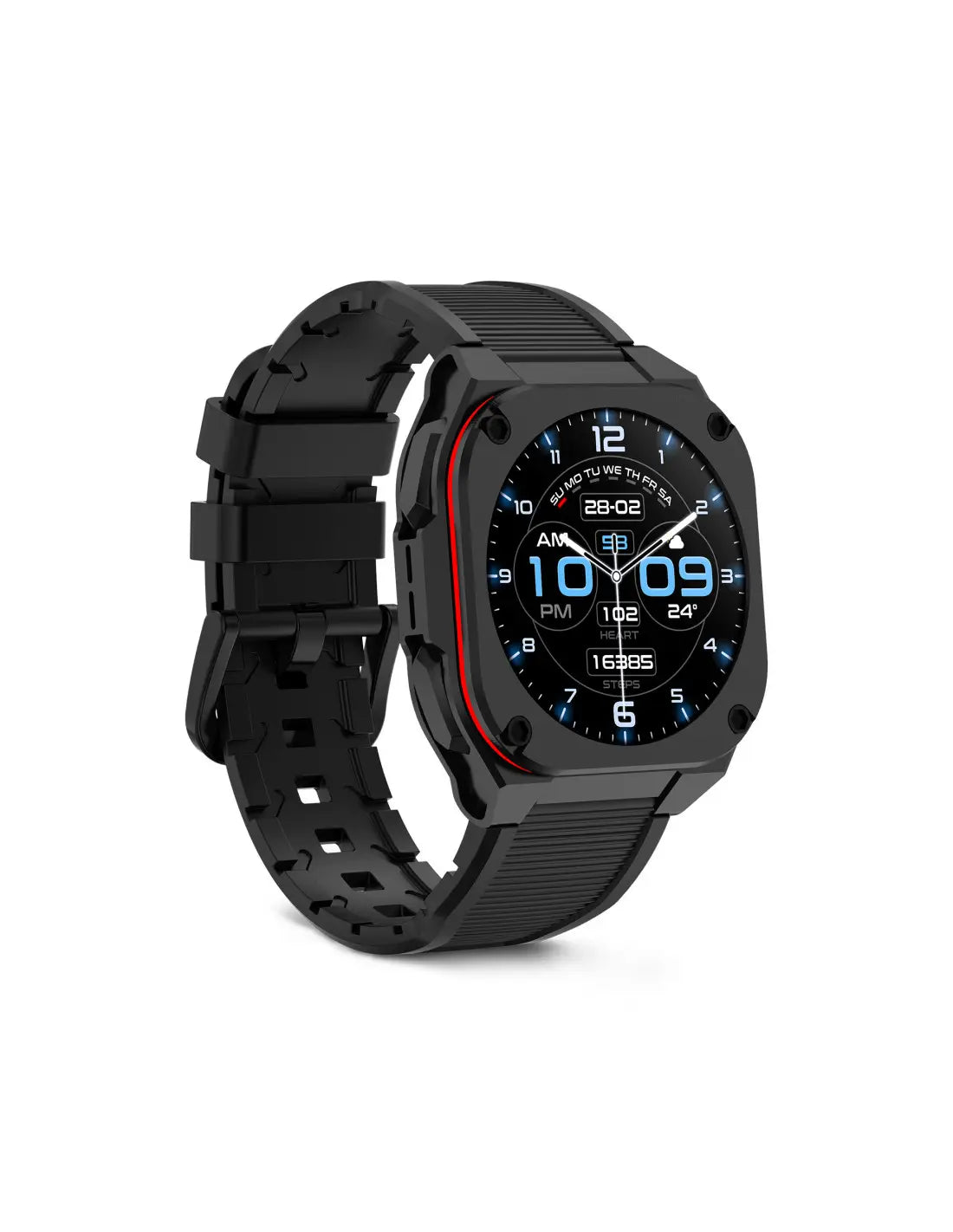 KSIX Zenthium Nero – Smartwatch AMOLED 1,32" con Chiamate Bluetooth, IP68 e Autonomia fino a 7 Giorni