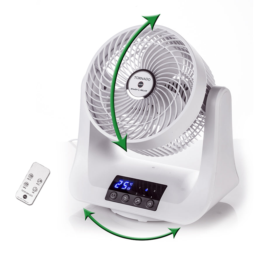 MACOM Tornado – Ventilatore Circolatore d’Aria ad Alta Potenza con Oscillazione Automatica