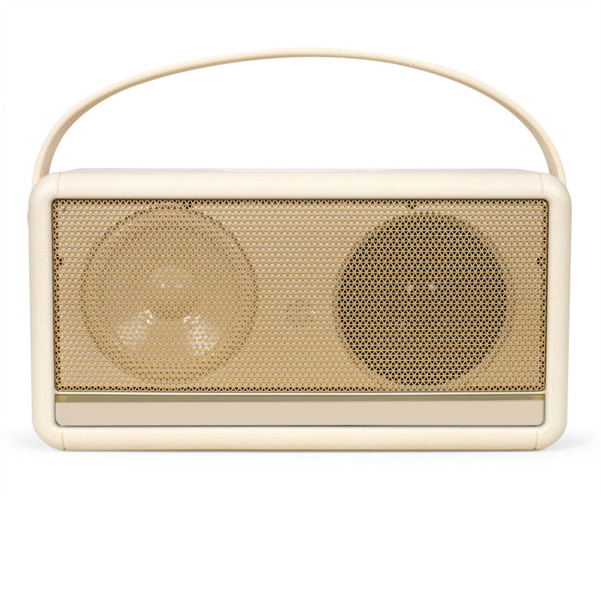DELTA Wireless Retro Speaker Cream – Speaker Bluetooth Stile Radio Vintage Effetto Legno